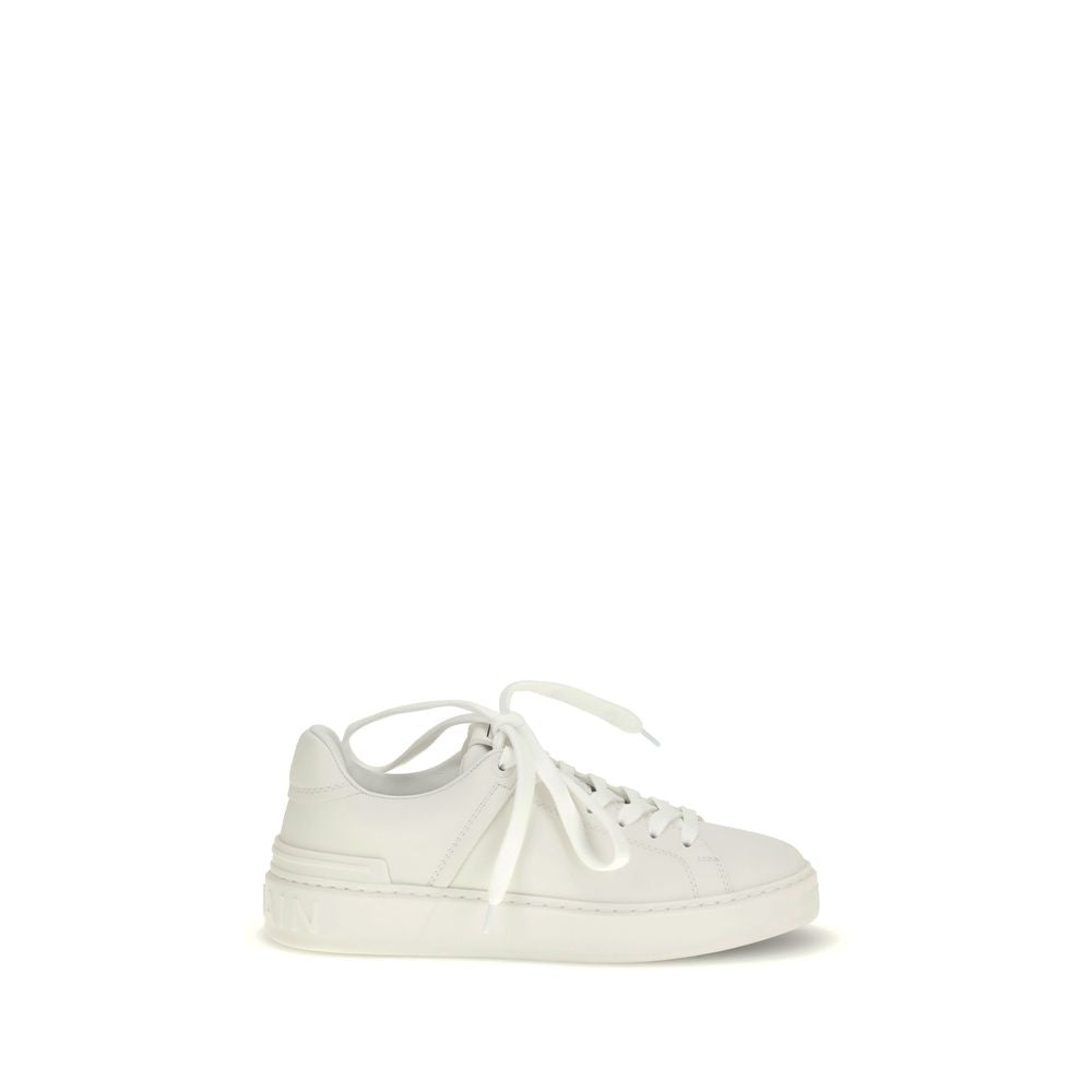 Balmain White 'Court' Sneakers weiss