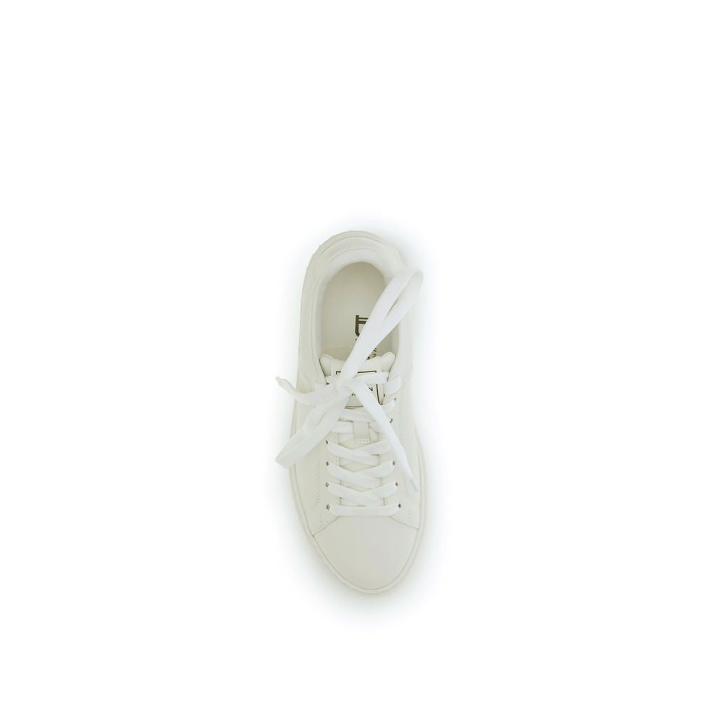 Balmain White 'Court' Sneakers weiss