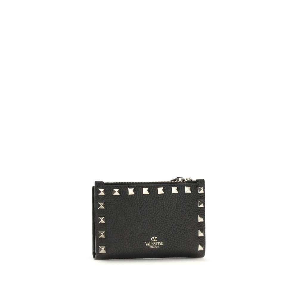 Valentino Garavani Black Calf Leather Bos Taurus Wallet Curated Luxury Accessories by Orvyn