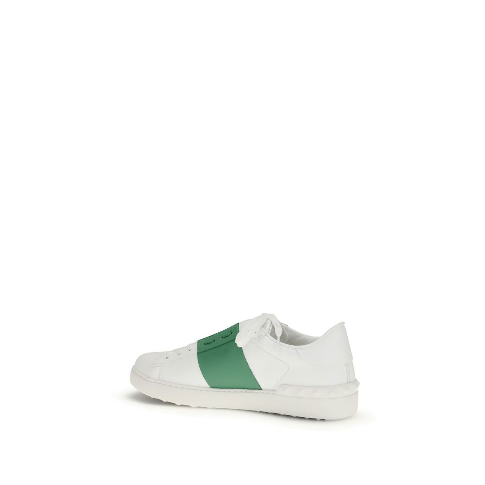 Valentino Garavani White Calf Leather Bos Taurus Low Top Sneakers Curated Luxury Accessories by Orvyn