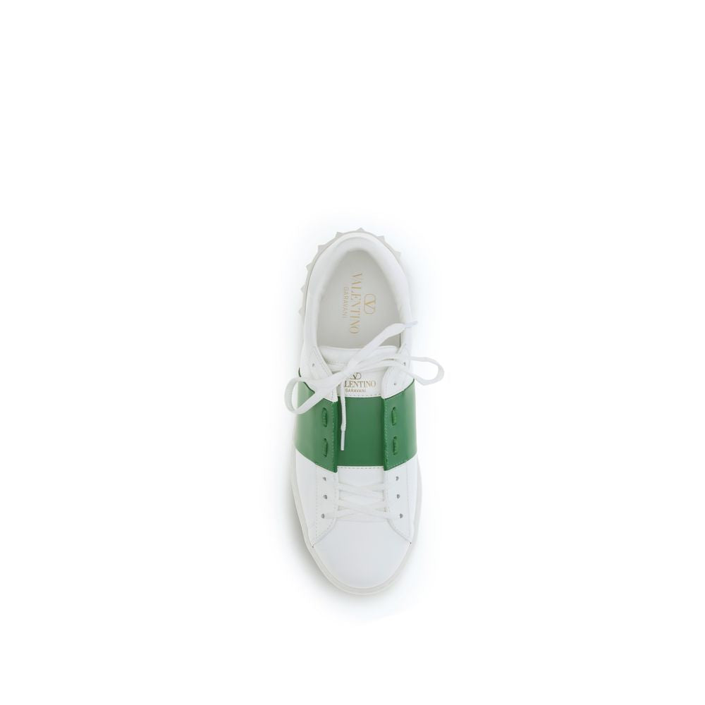 Valentino Garavani White Calf Leather Bos Taurus Low Top Sneakers Curated Luxury Accessories by Orvyn