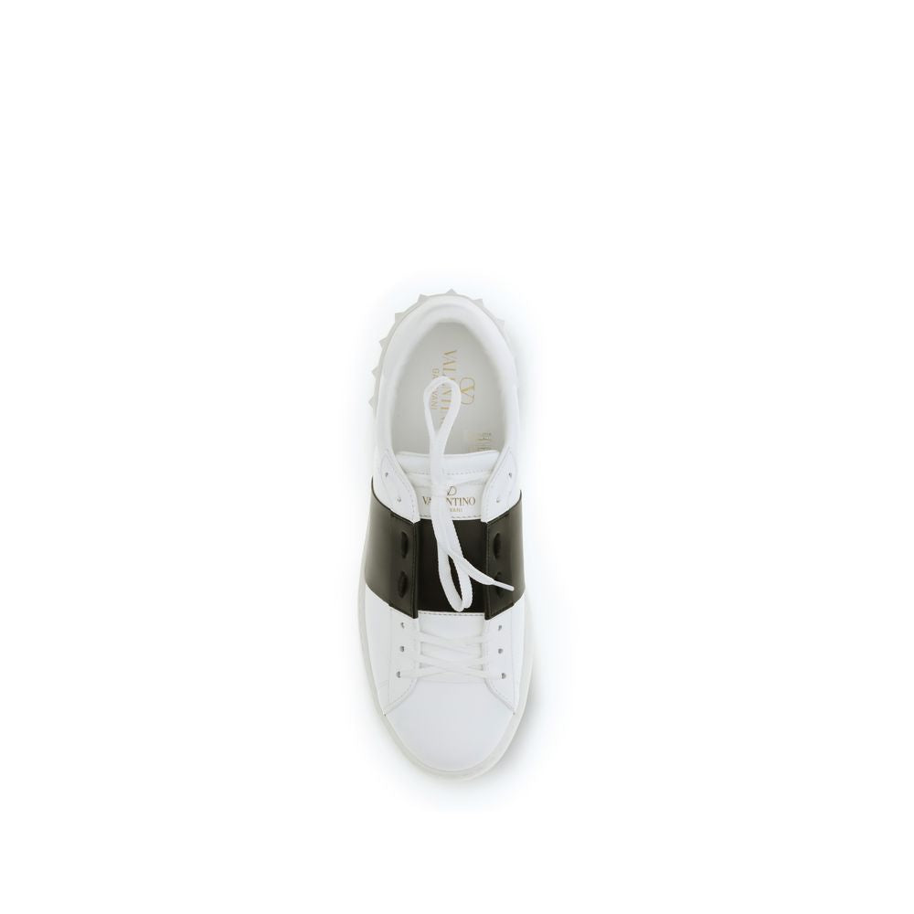 Valentino Garavani White Calf Leather Bos Taurus Low Top Sneakers Curated Luxury Accessories by Orvyn