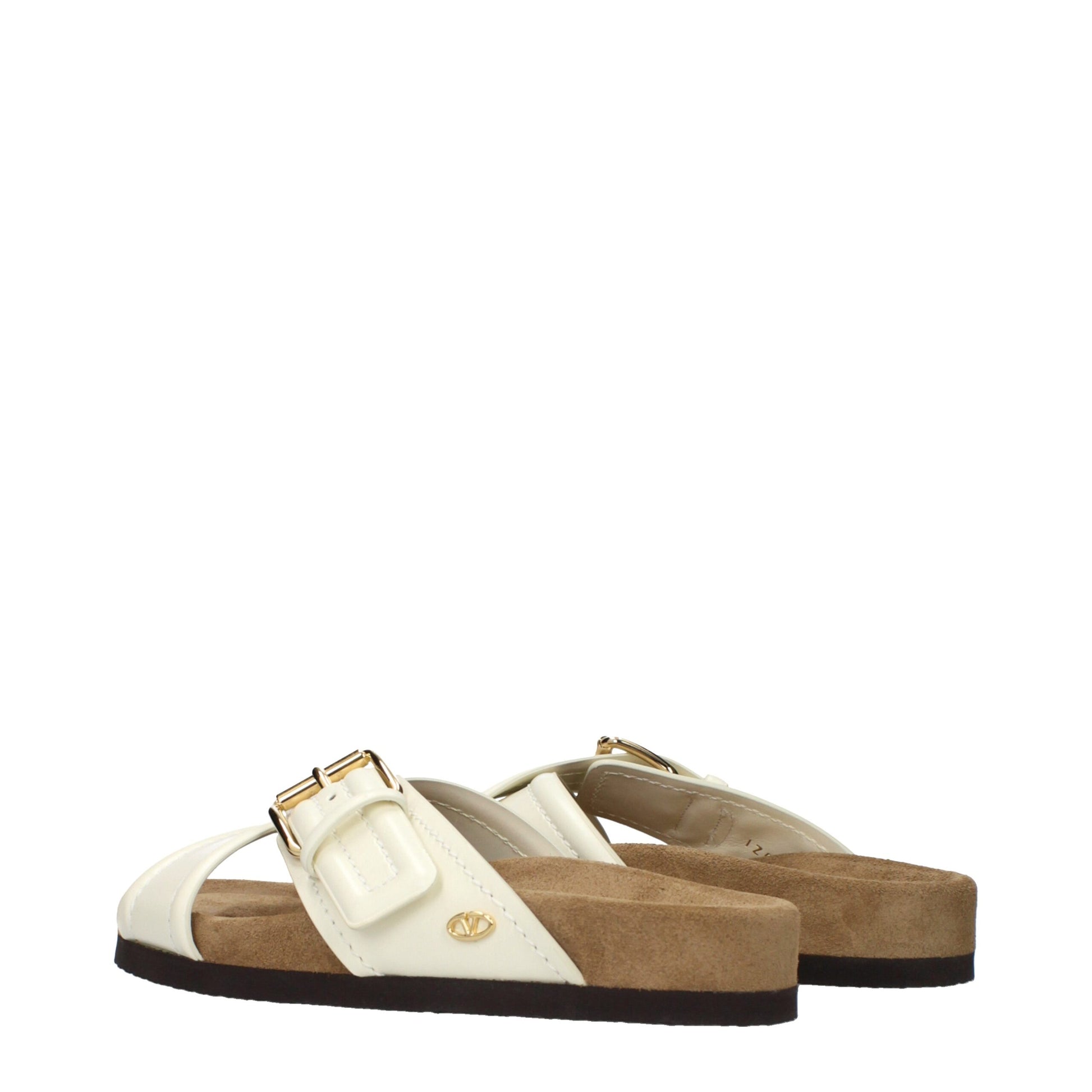 Valentino Garavani Beige Leather Slippers Curated Luxury Accessories by Orvyn