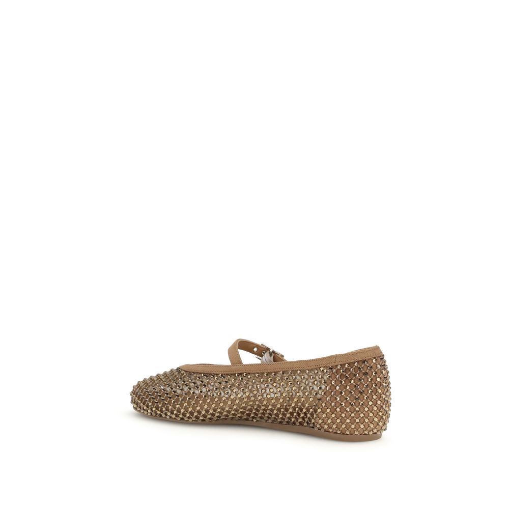 LE SILLA Brown Gilda Ballerinas Mini Flats braun