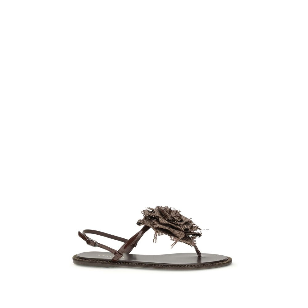 LE SILLA Brown Rose Sandals braun