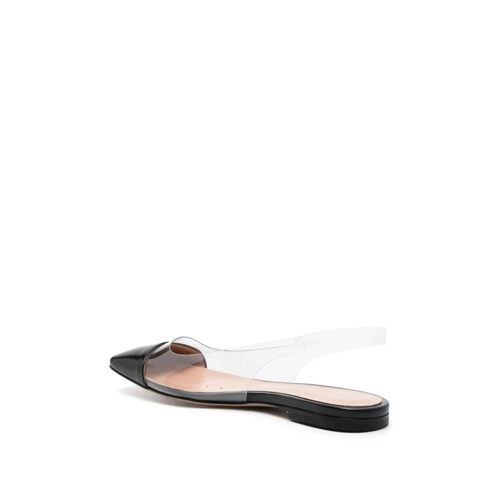 Gianvito Rossi Black Plexiglass Ballet Flats Curated Luxury Accessories by Orvyn
