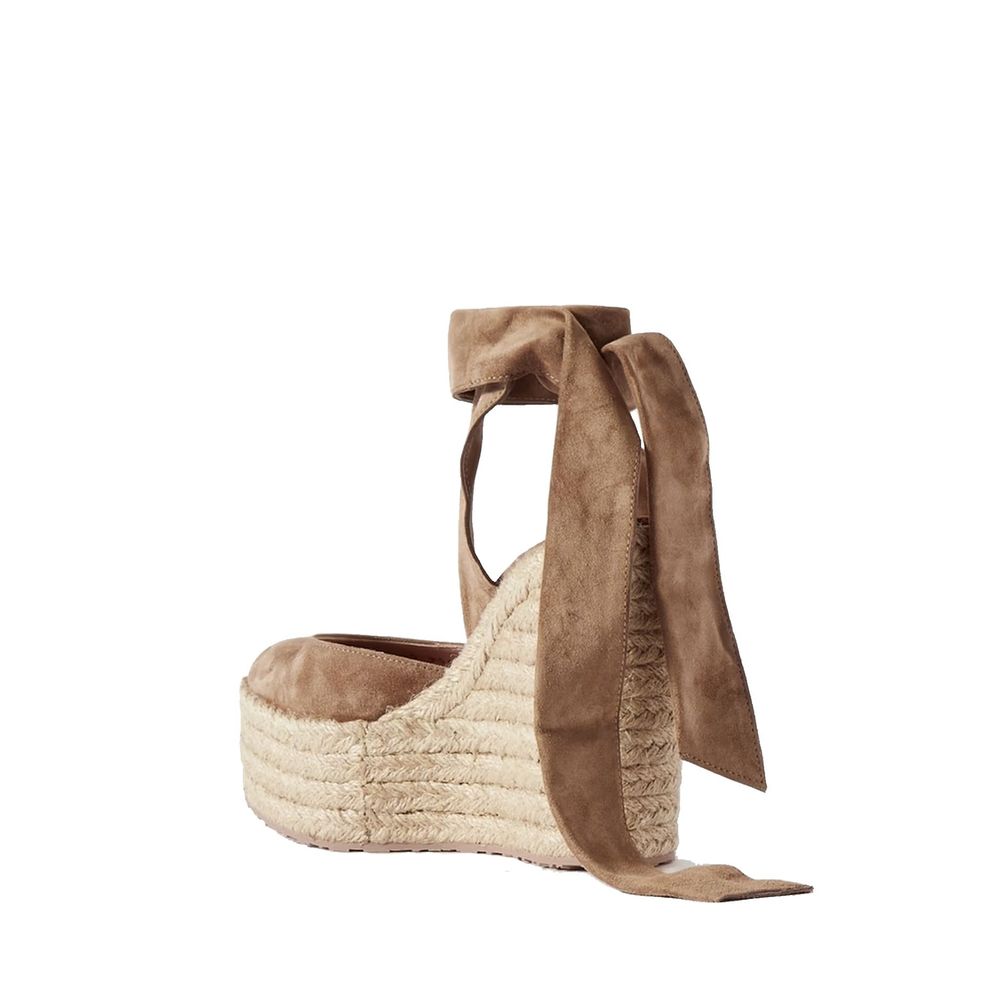 Gianvito Rossi Beige Calfskin Espadrilles Curated Luxury Accessories by Orvyn