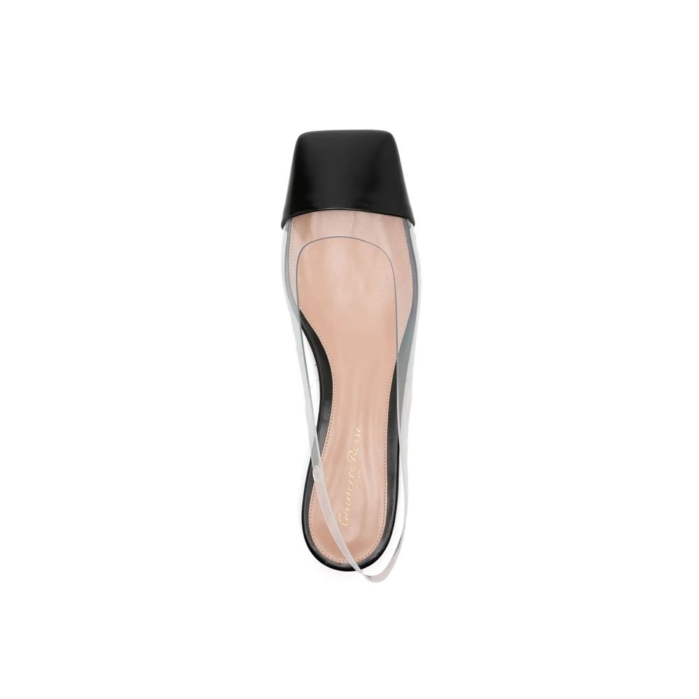 Gianvito Rossi Black Plexiglass Ballet Flats Curated Luxury Accessories by Orvyn