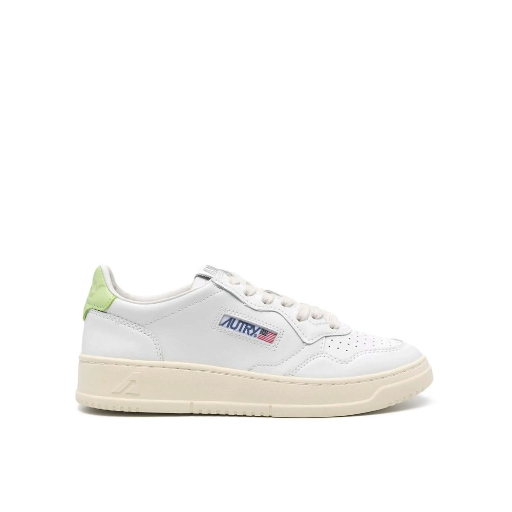 Autry White Leather Low Top Sneakers weiss