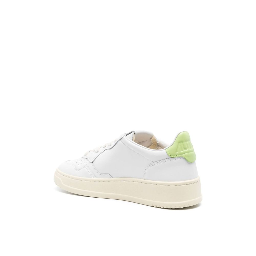Autry White Leather Low Top Sneakers weiss