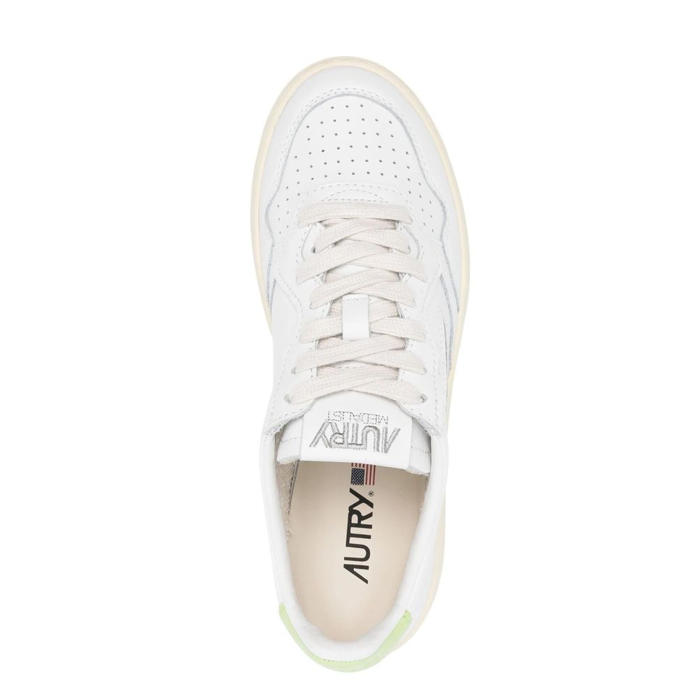 Autry White Leather Low Top Sneakers weiss