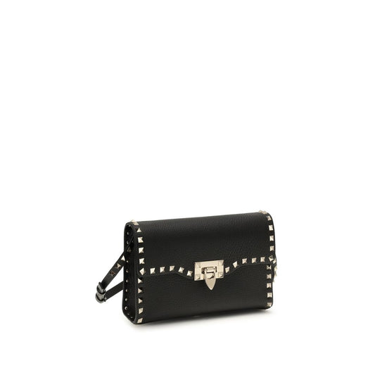 Valentino Garavani Black small Rockstud Shoulder Bag