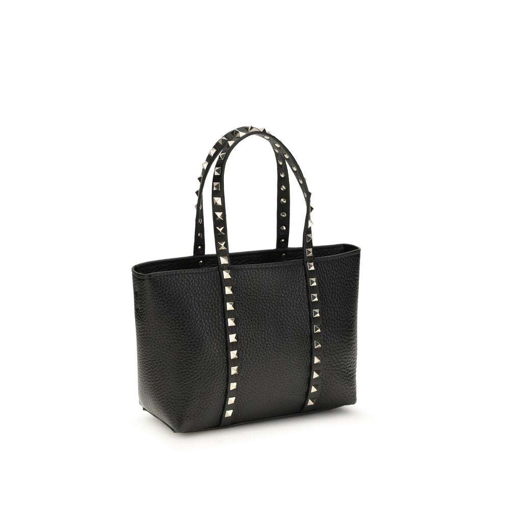 Valentino Garavani Black small Rockstud tote Bag Shoulder Bag
