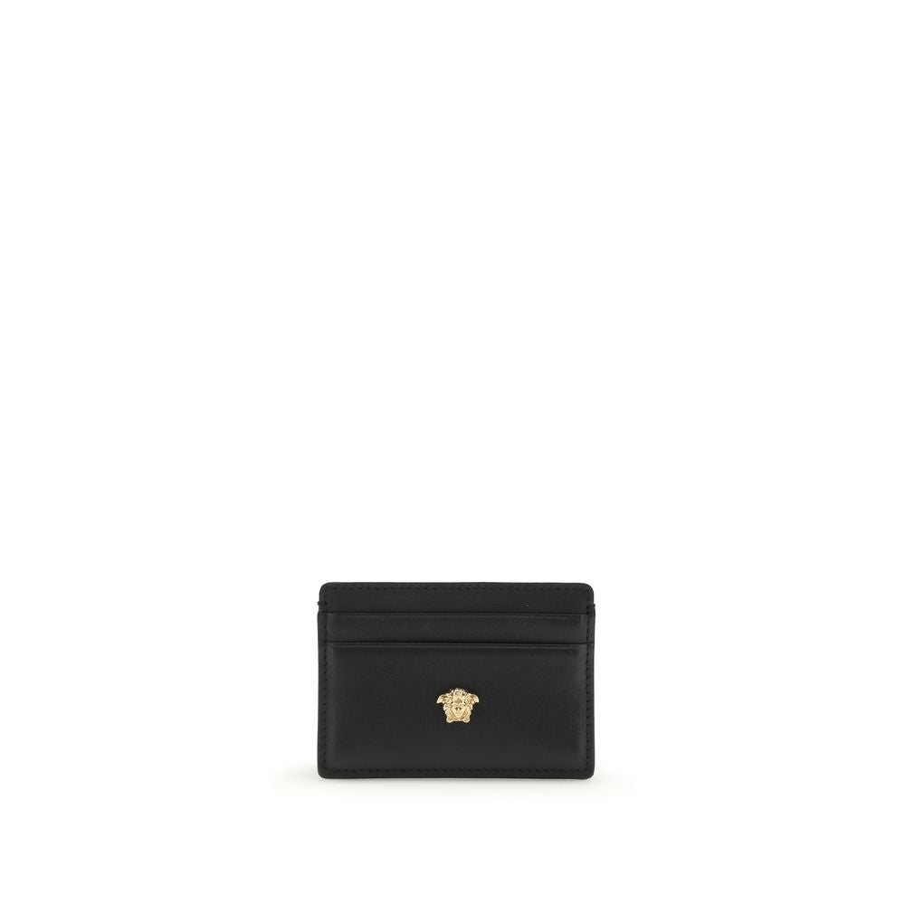 Versace Black Calf Leather Bos Taurus Wallet Curated Luxury Accessories by Orvyn