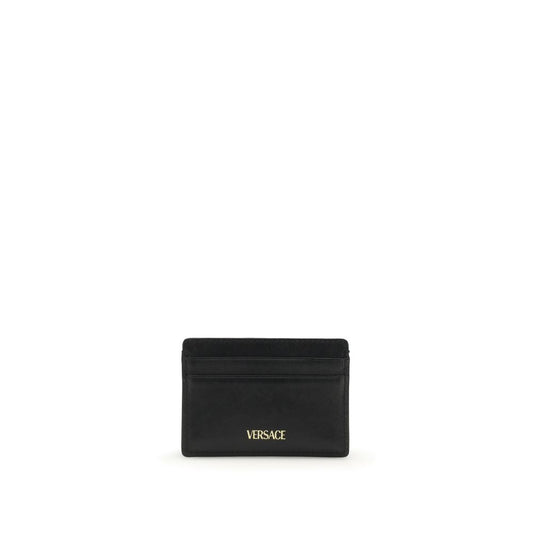 Versace Black Calf Leather Bos Taurus Wallet Curated Luxury Accessories by Orvyn