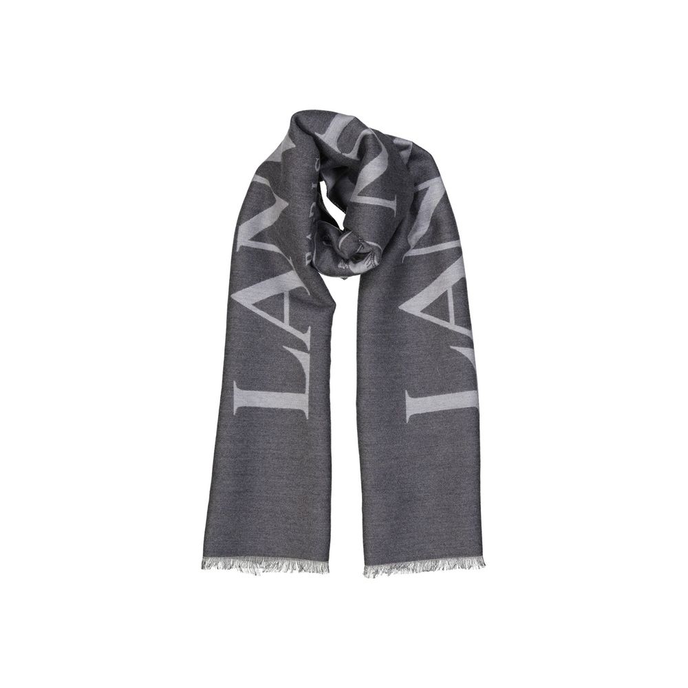 Lanvin Gray Silk Scarf Curated Luxury Accessories by Orvyn