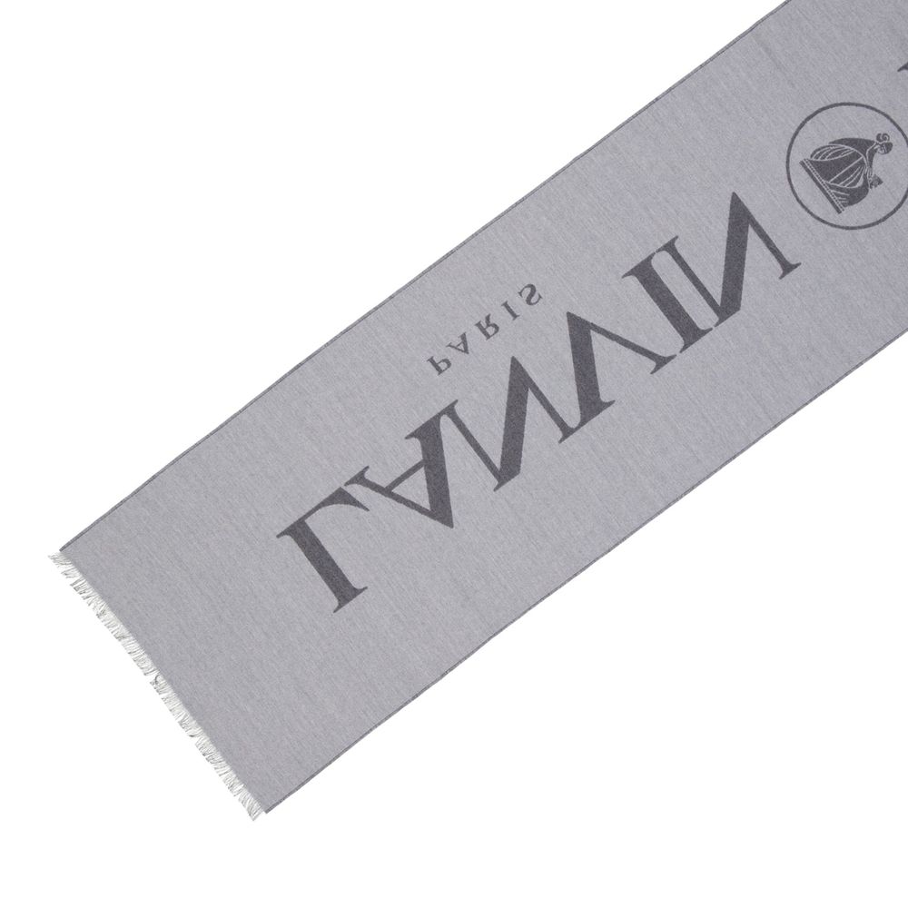 Lanvin Gray Silk Scarf Curated Luxury Accessories by Orvyn