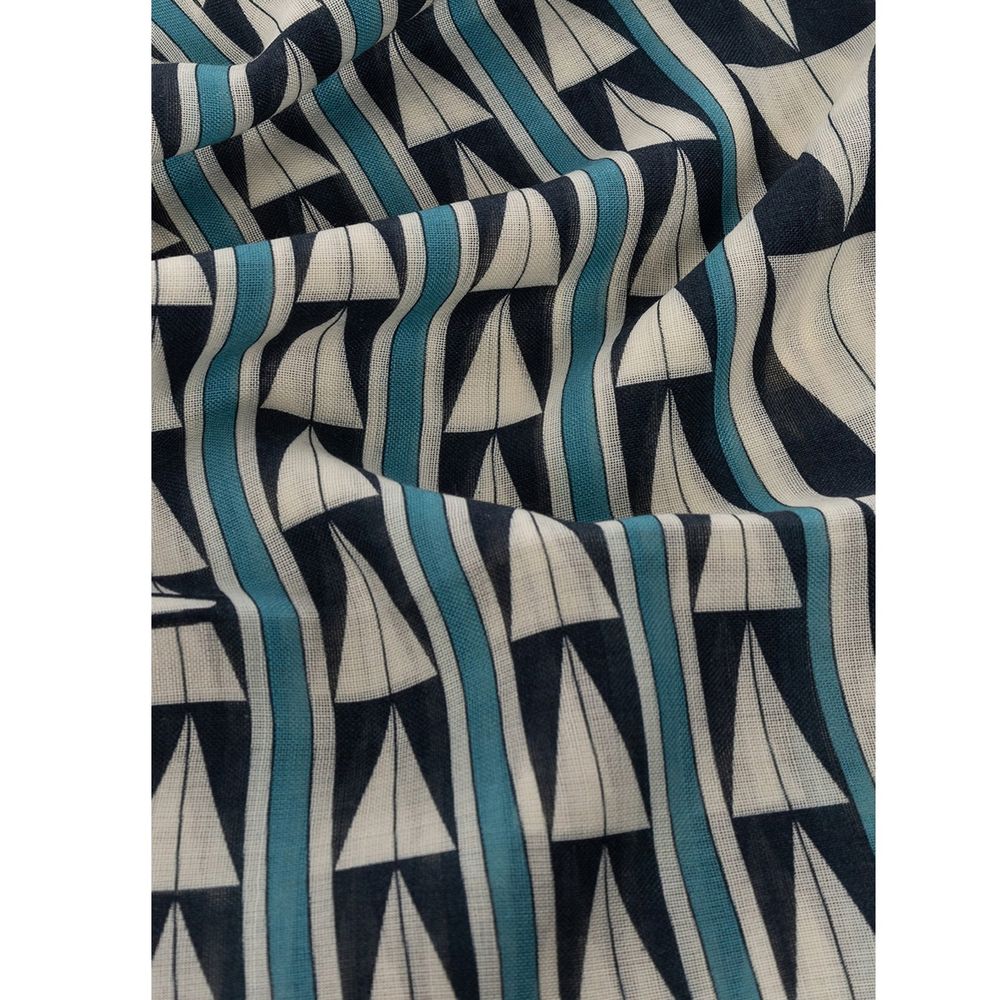 Lanvin Blue Wool Scarf Curated Luxury Accessories by Orvyn