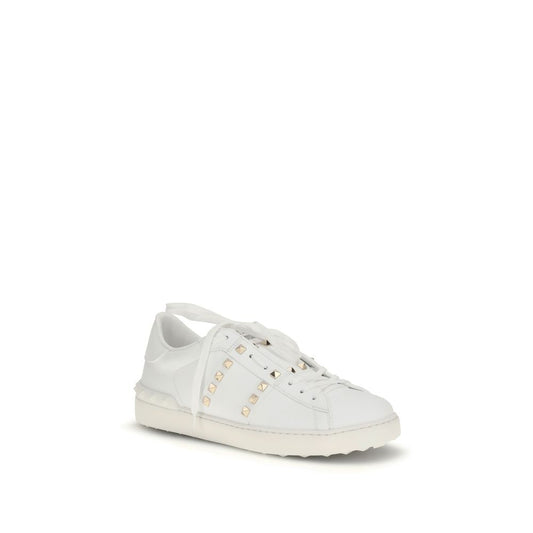 Valentino Garavani White Calf Leather Bos Taurus Low Top Sneakers Curated Luxury Accessories by Orvyn