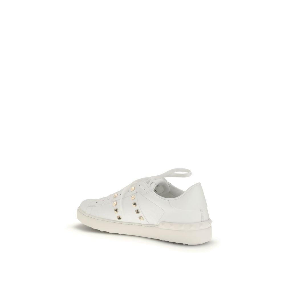 Valentino Garavani White Calf Leather Bos Taurus Low Top Sneakers Curated Luxury Accessories by Orvyn