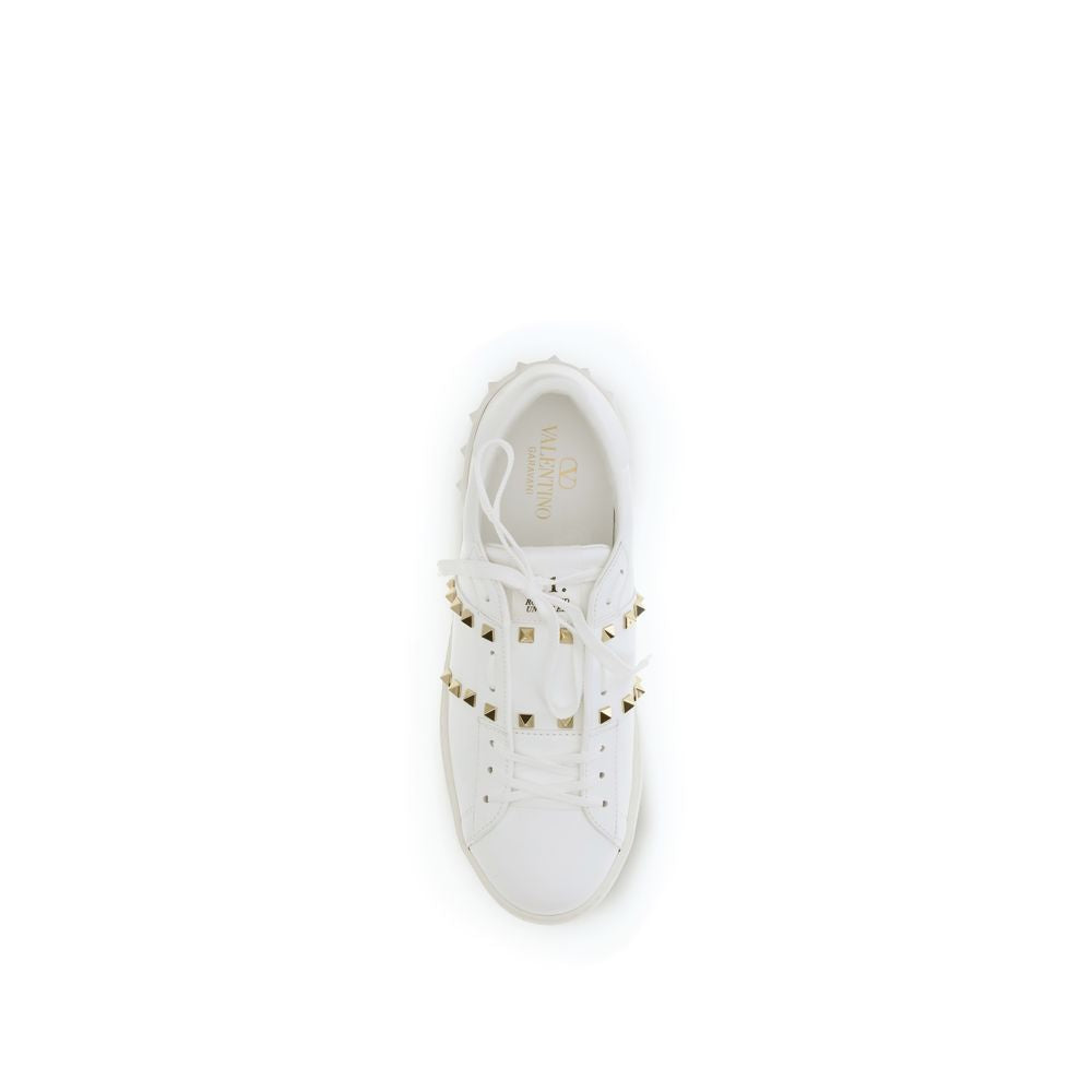 Valentino Garavani White Calf Leather Bos Taurus Low Top Sneakers Curated Luxury Accessories by Orvyn