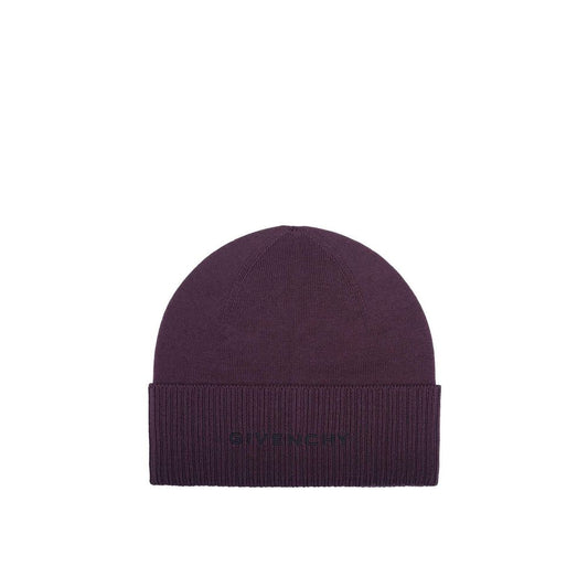 Givenchy Purple Wool Beanie Curated Luxury Accessories by Orvyn