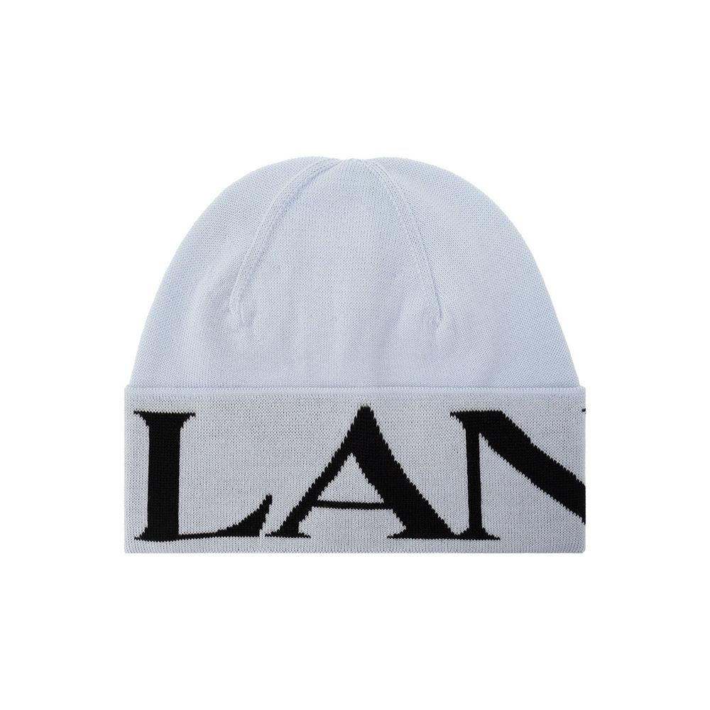 Lanvin Blue Virgin Wool Beanie Curated Luxury Accessories by Orvyn