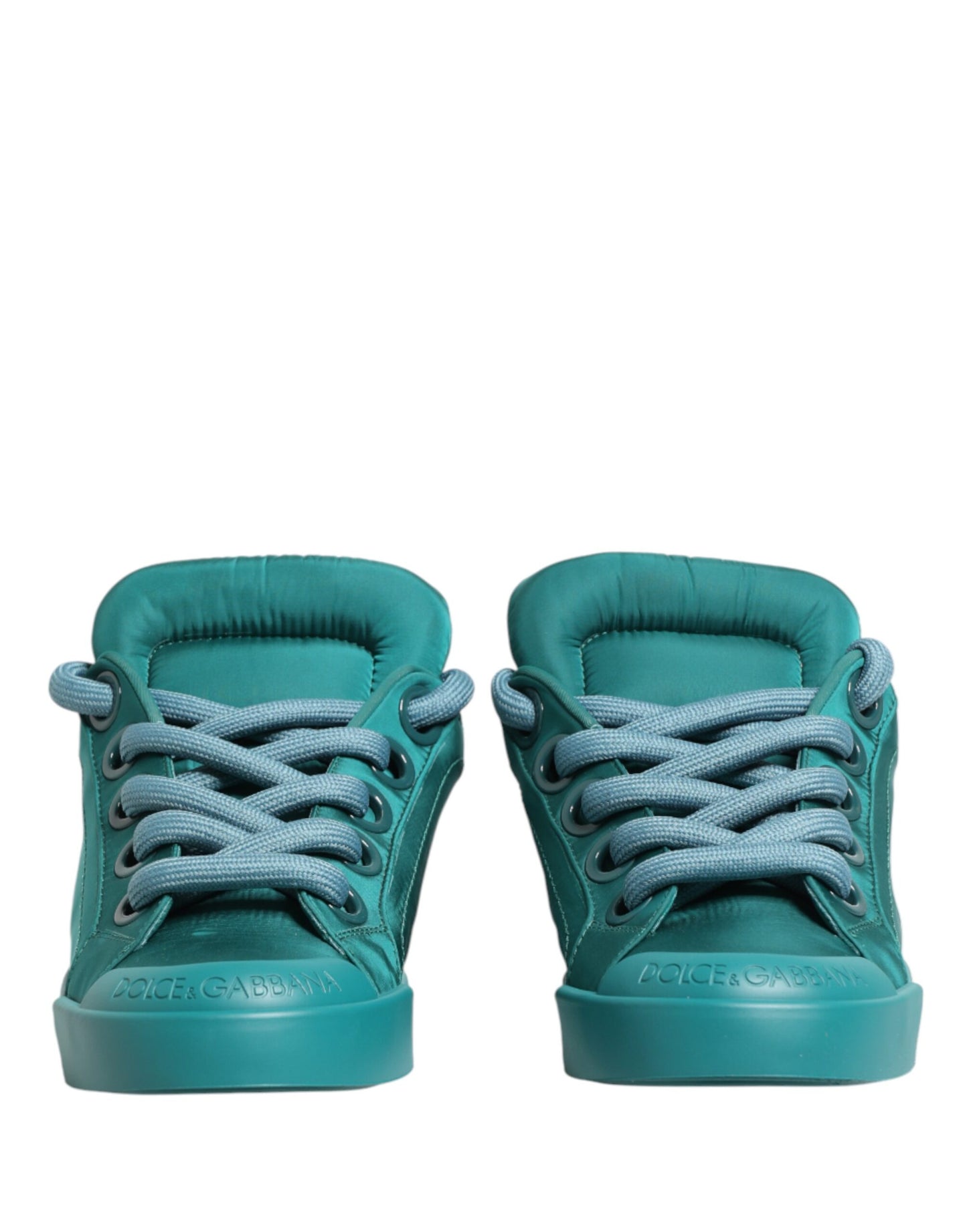 Dolce & Gabbana Teal Portofino Men Low Top Sneakers Shoes Curated Luxury Accessories by Orvyn