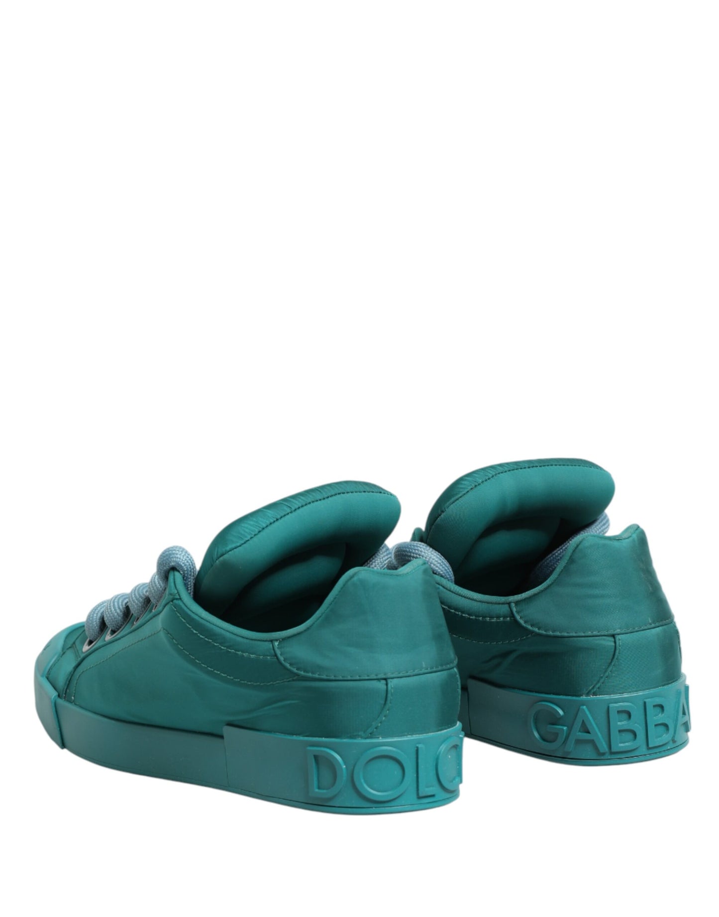 Dolce & Gabbana Teal Portofino Men Low Top Sneakers Shoes Curated Luxury Accessories by Orvyn