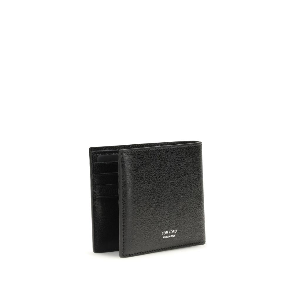 Tom Ford Black Calf Leather Bos Taurus Wallet Curated Luxury Accessories by Orvyn