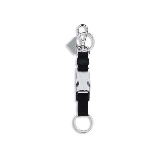 Prada Black Nylon Keychain Curated Luxury Accessories by Orvyn
