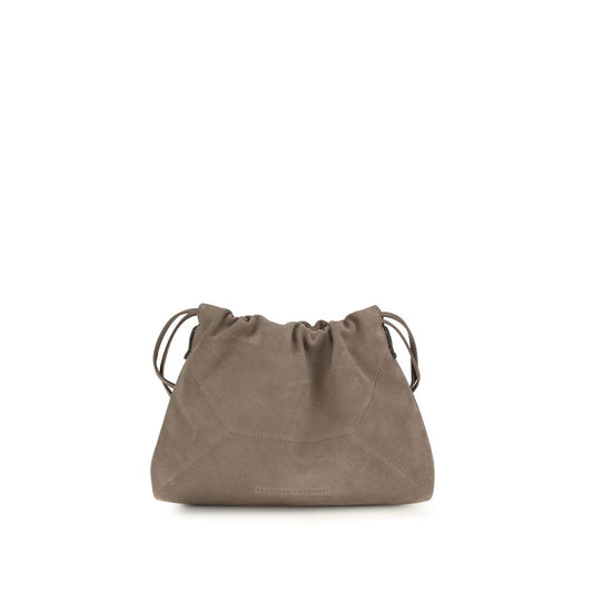 Brunello Cucinelli Beige Calf Leather Bos Taurus Clutch Bag Curated Luxury Accessories by Orvyn