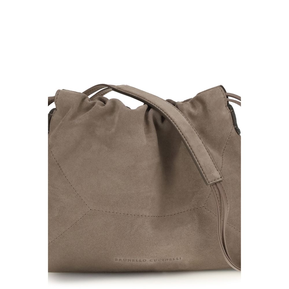 Brunello Cucinelli Beige Calf Leather Bos Taurus Clutch Bag Curated Luxury Accessories by Orvyn