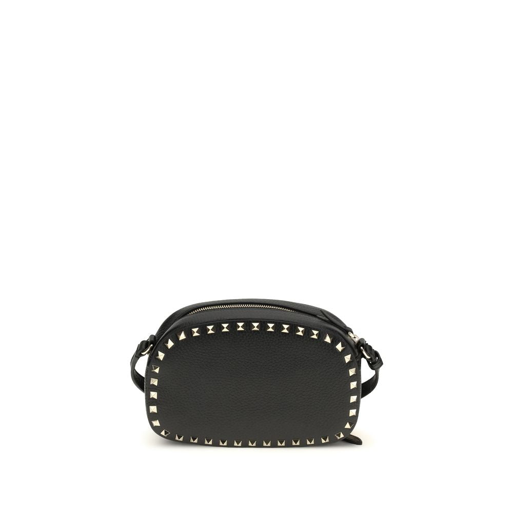discover authentic Valentino Garavani Black Calf Leather Bos Taurus Shoulder Bag curated by Orvyn luxury accessories