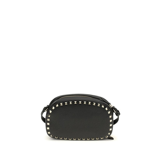 discover authentic Valentino Garavani Black Calf Leather Bos Taurus Shoulder Bag curated by Orvyn luxury accessories