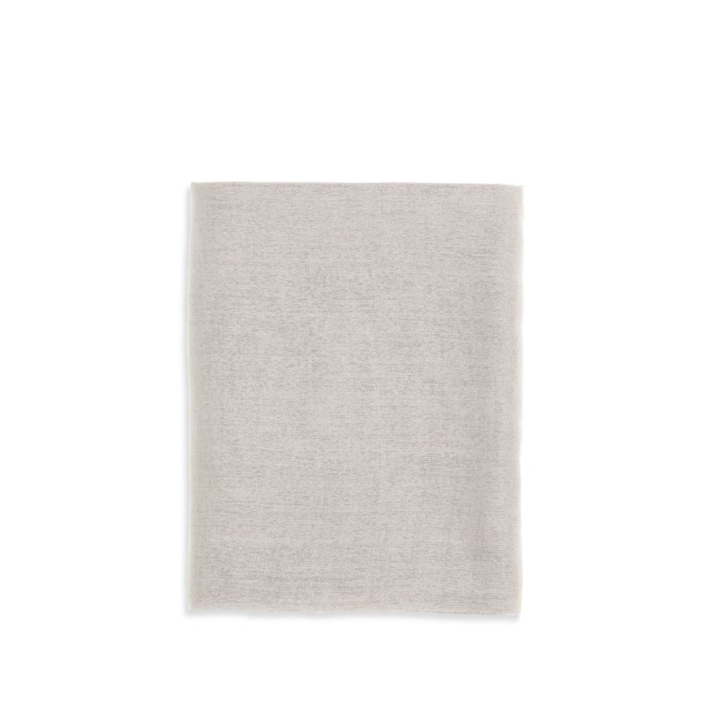 Brunello Cucinelli Beige Cashmere Scarf Curated Luxury Accessories by Orvyn