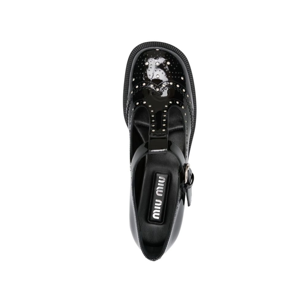 Miu Miu Black Calfskin Ballet Flats Curated Luxury Accessories by Orvyn