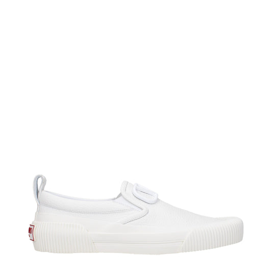 Valentino Garavani White Leather Slip-On Loafers Curated Luxury Accessories by Orvyn