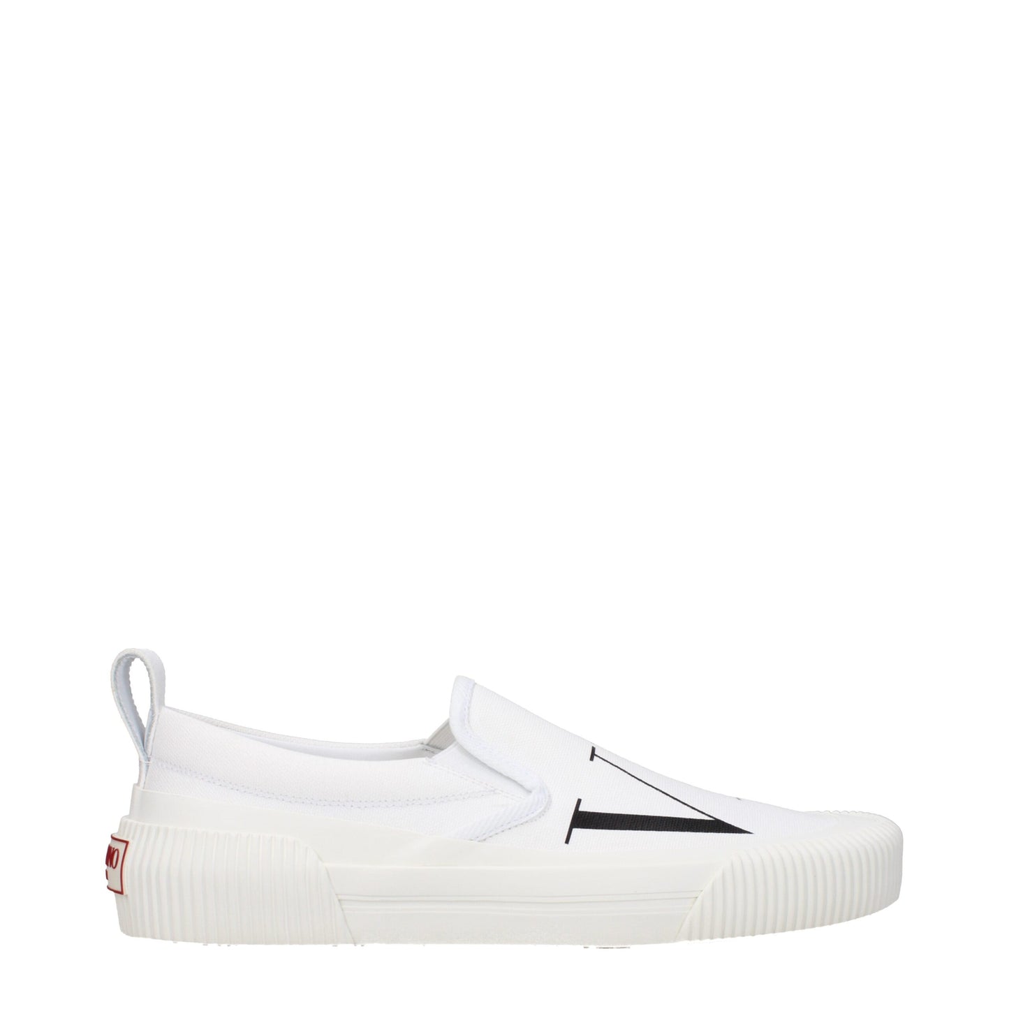 Valentino Garavani White Fabric Slip-On Loafers Curated Luxury Accessories by Orvyn