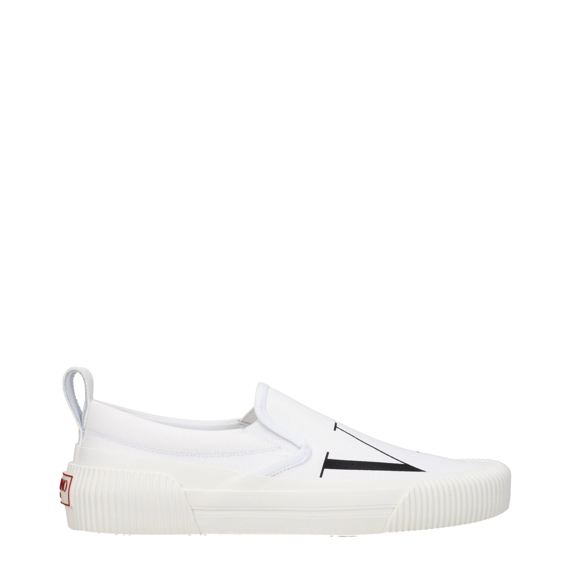 Valentino Garavani White Fabric Slip-On Loafers Curated Luxury Accessories by Orvyn