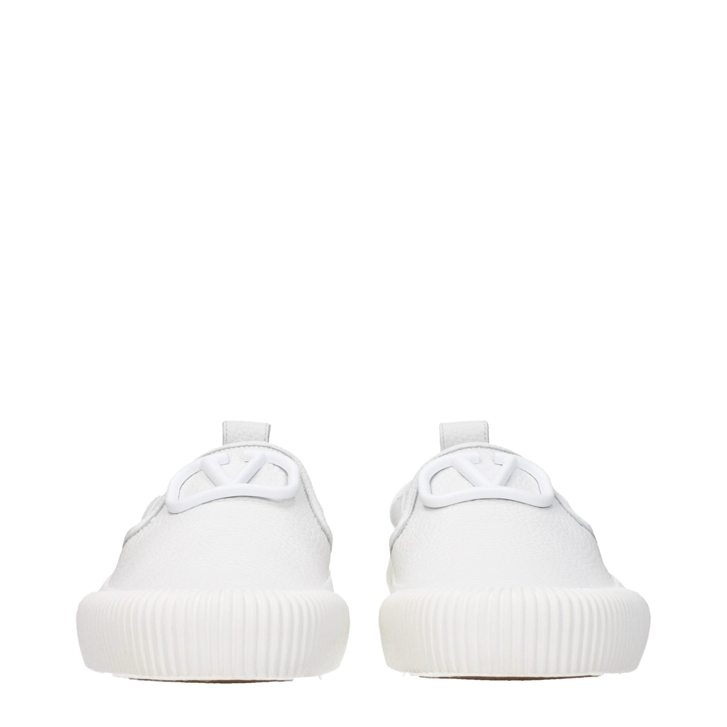 Valentino Garavani White Leather Slip-On Loafers Curated Luxury Accessories by Orvyn