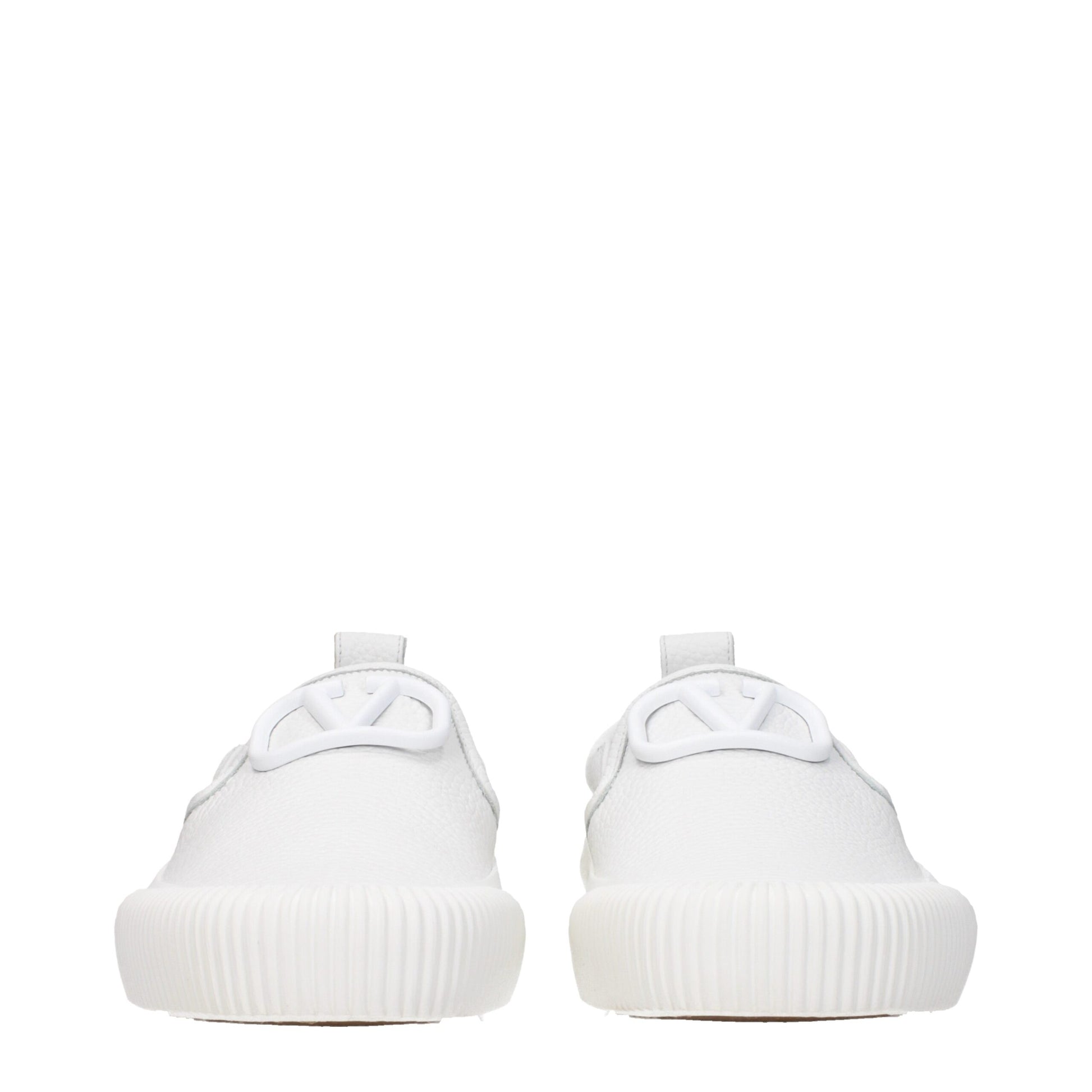 Valentino Garavani White Leather Slip-On Loafers Curated Luxury Accessories by Orvyn