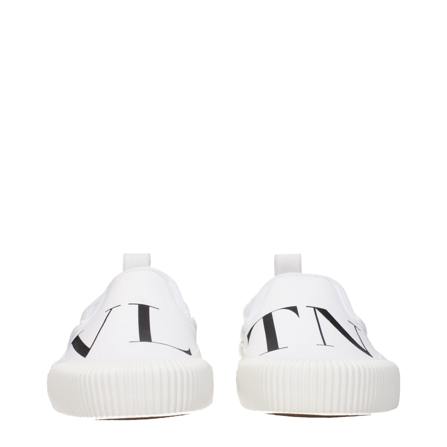 Valentino Garavani White Fabric Slip-On Loafers Curated Luxury Accessories by Orvyn