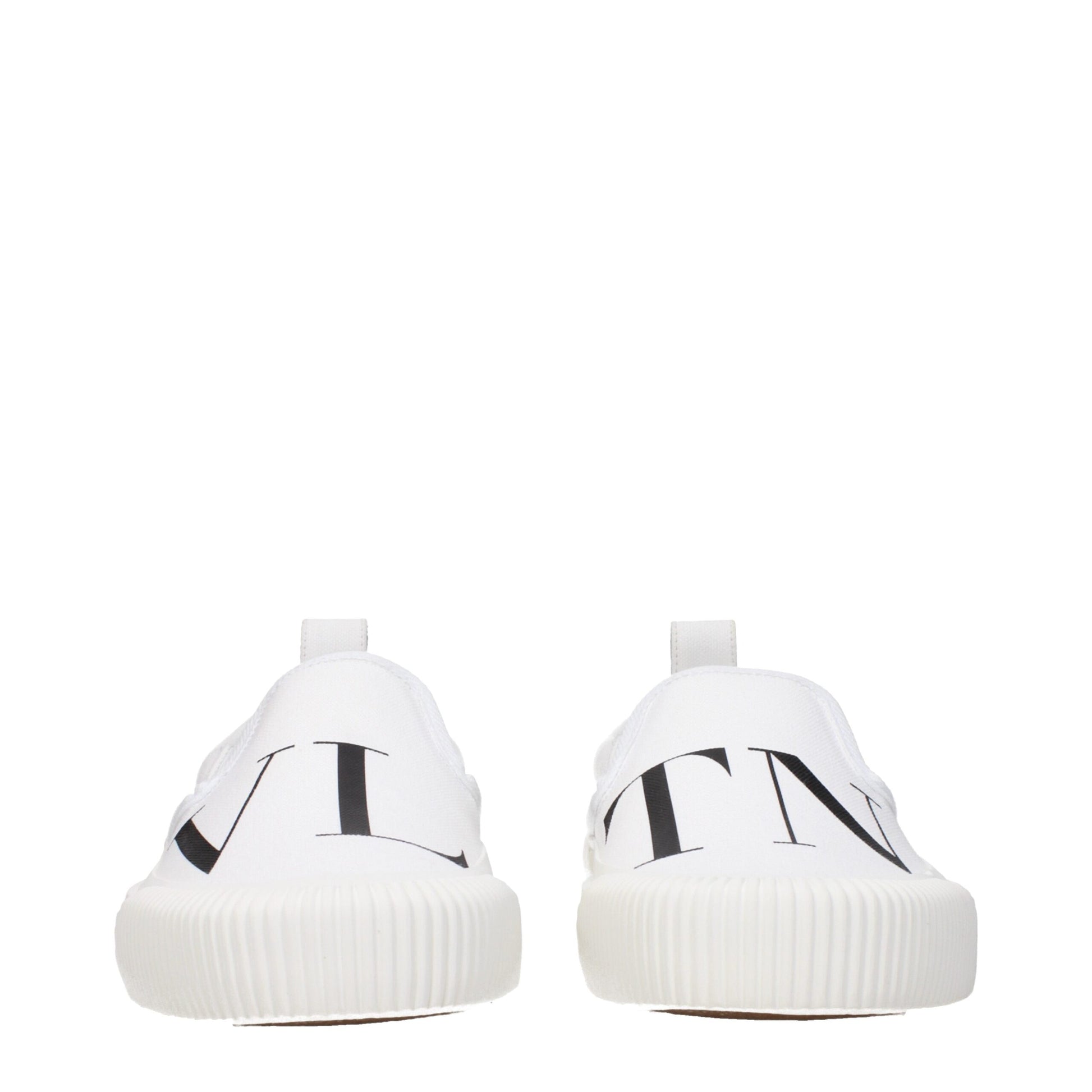 Valentino Garavani White Fabric Slip-On Loafers Curated Luxury Accessories by Orvyn