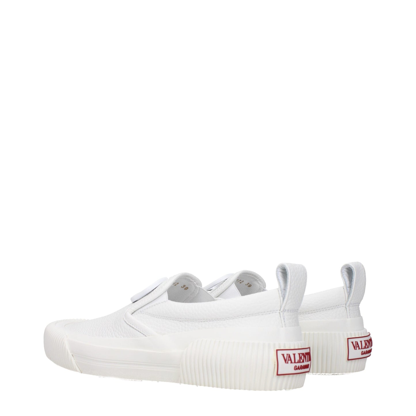 Valentino Garavani White Leather Slip-On Loafers Curated Luxury Accessories by Orvyn