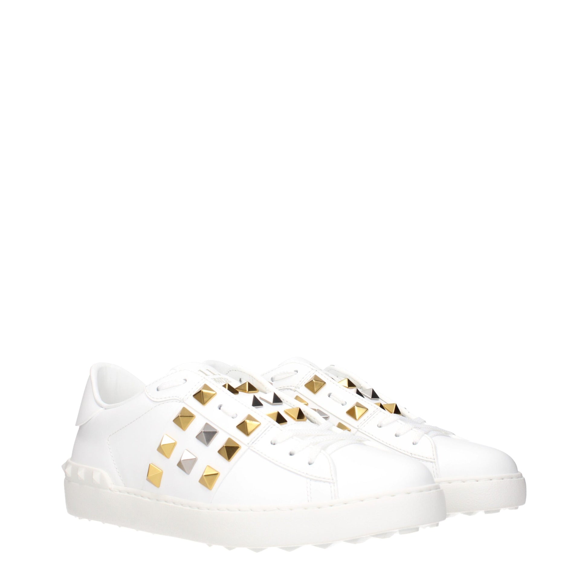 Valentino Garavani White Leather Low Top Sneakers Curated Luxury Accessories by Orvyn