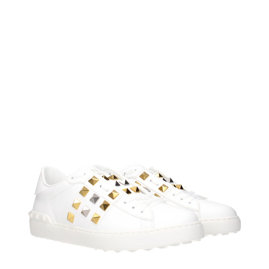 Valentino Garavani White Leather Low Top Sneakers Curated Luxury Accessories by Orvyn
