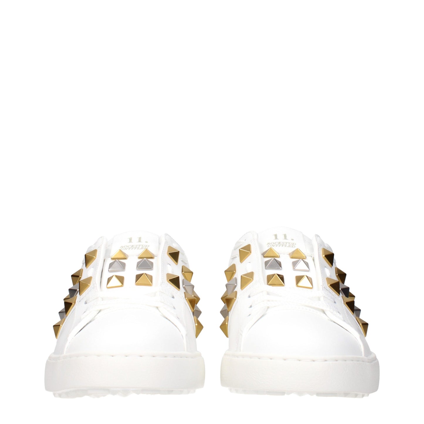 Valentino Garavani White Leather Low Top Sneakers Curated Luxury Accessories by Orvyn