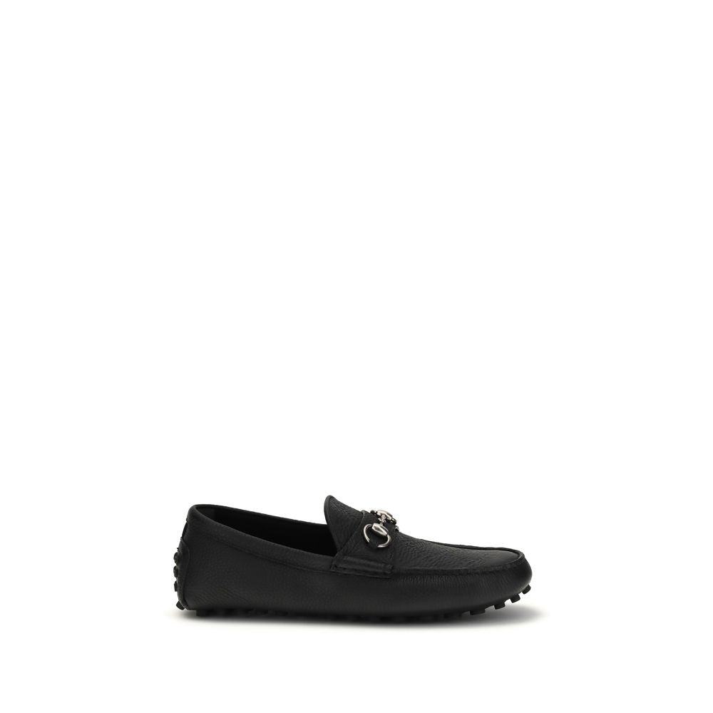 Gucci Black 'Slip-On' Loafers schwarz