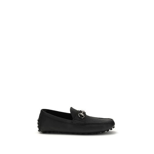 Gucci Black 'Slip-On' Loafers schwarz